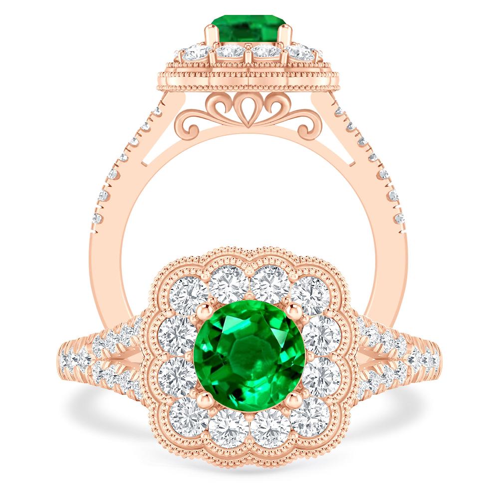 Rose Gold - Emerald