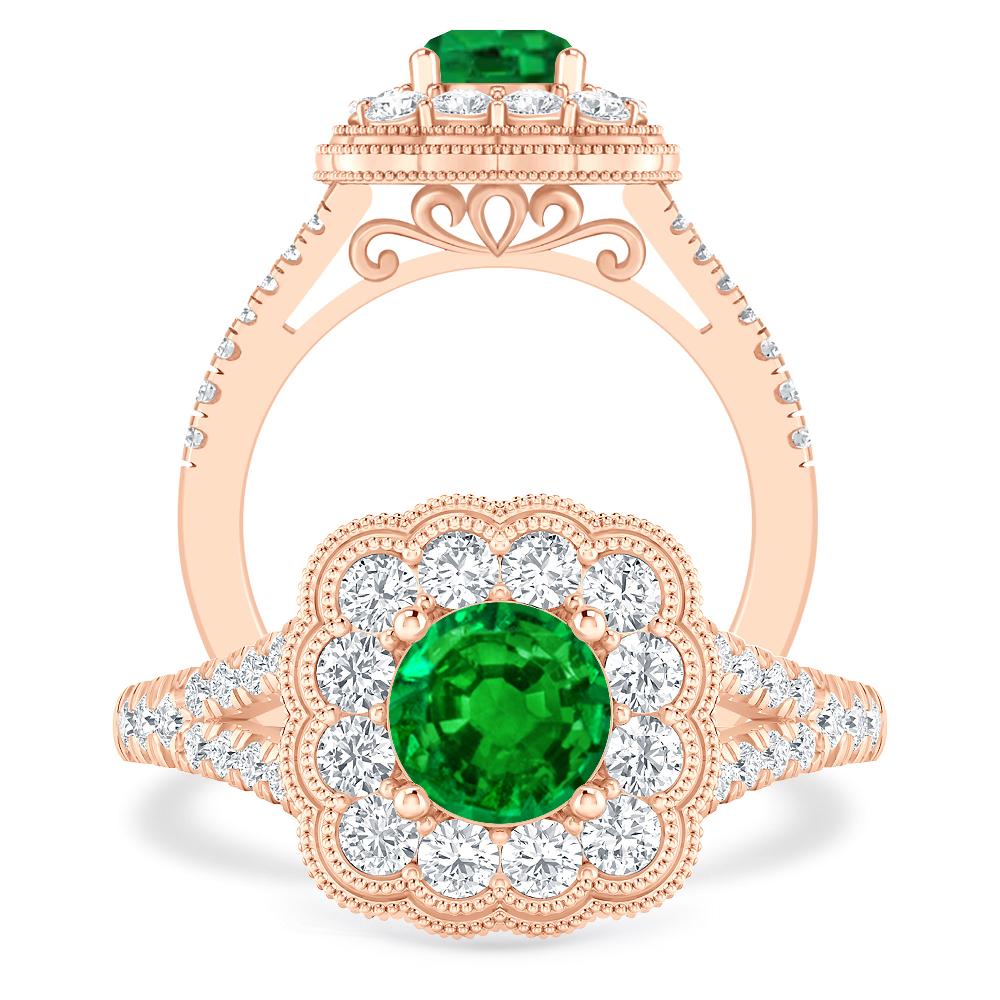 Rose Gold - Emerald