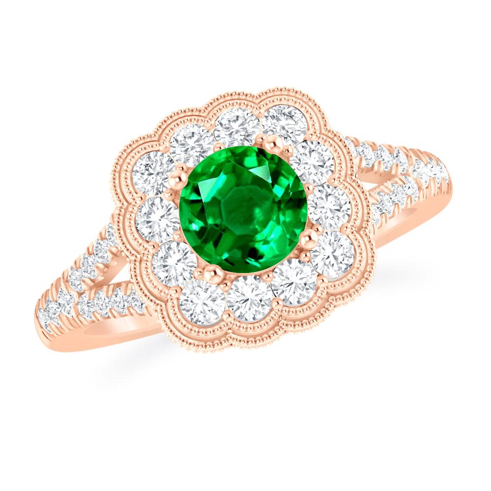 Rose Gold - Emerald