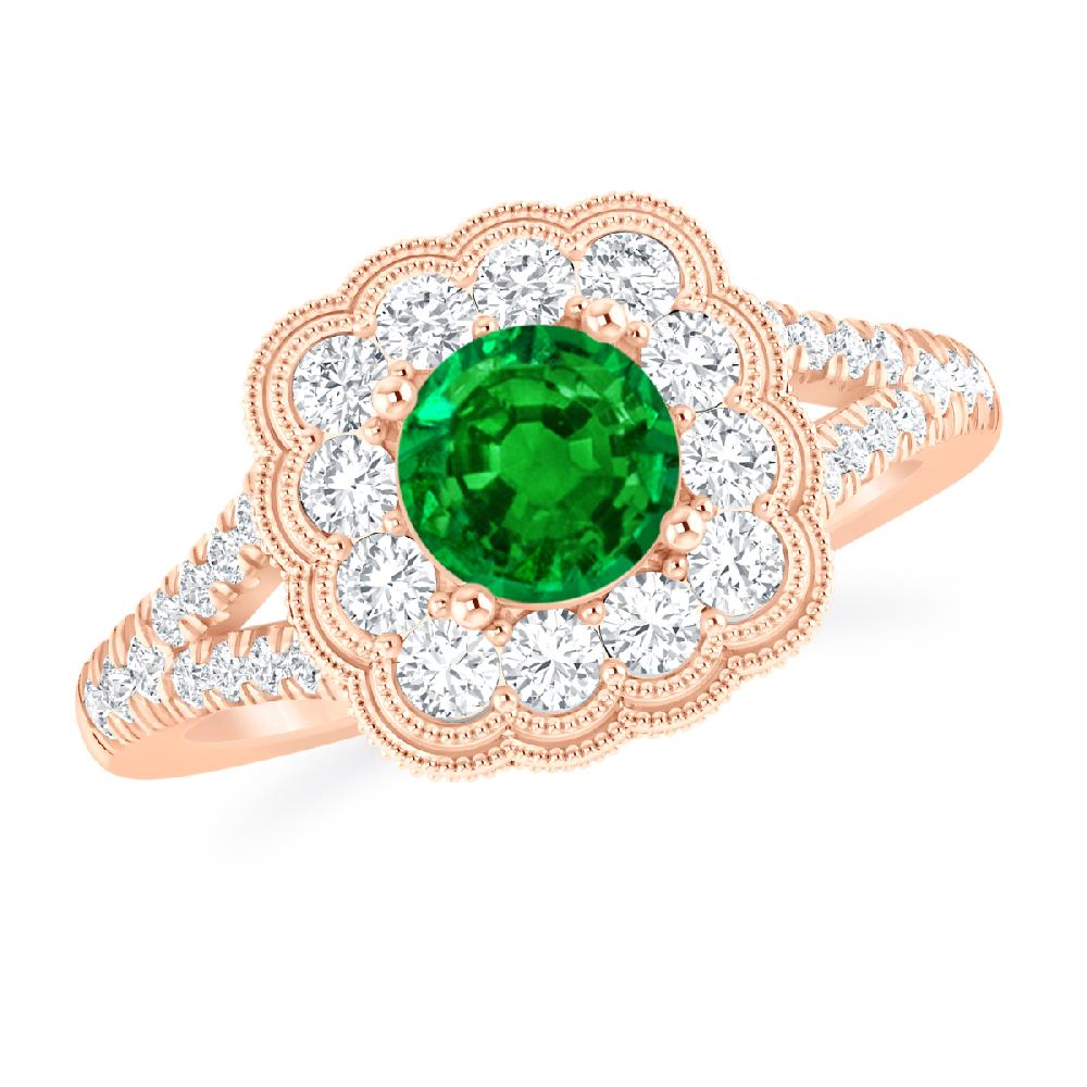 Rose Gold - Emerald