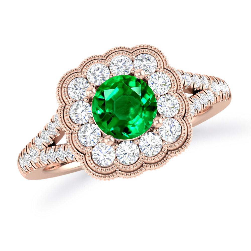 Rose Gold - Emerald