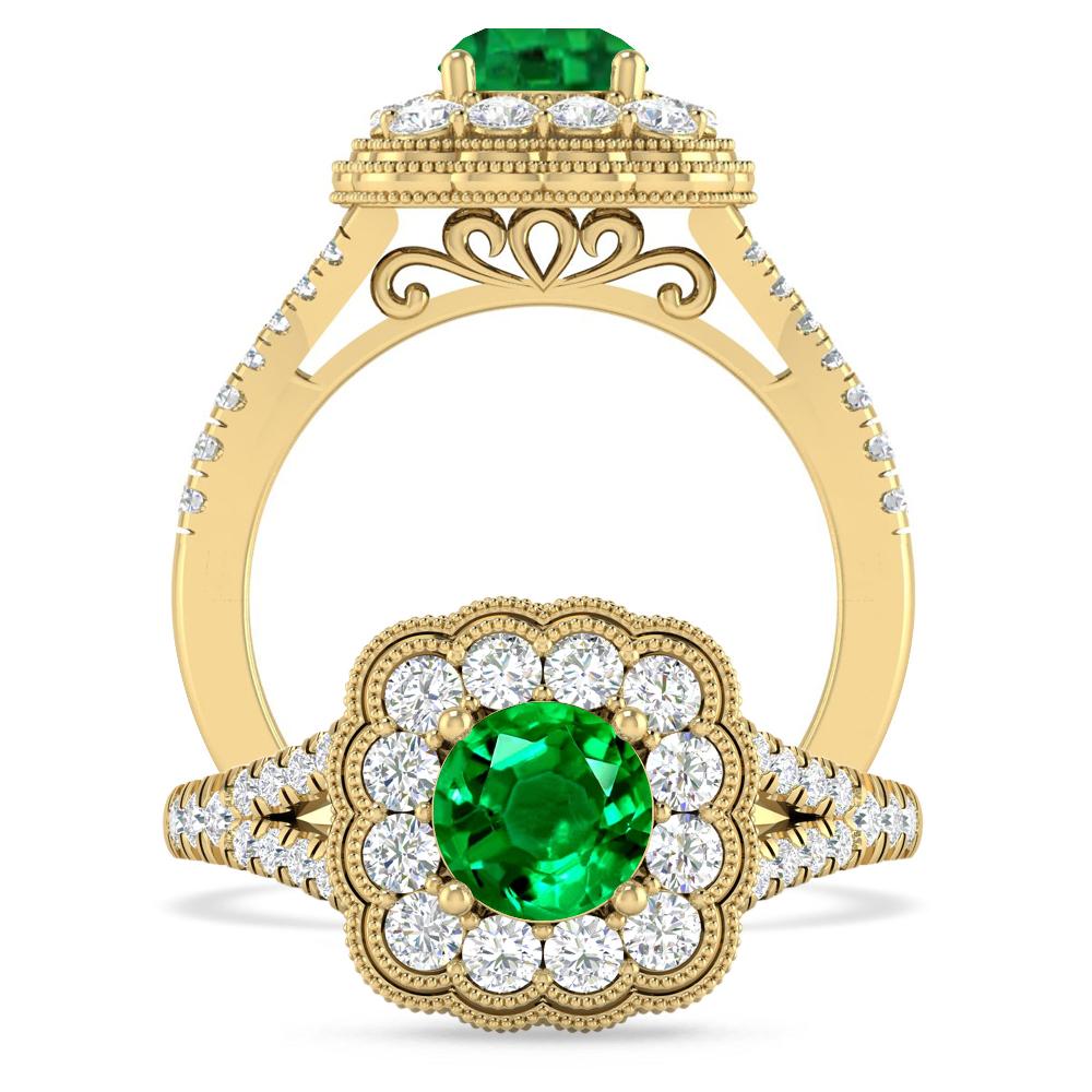 Yellow Gold - Emerald