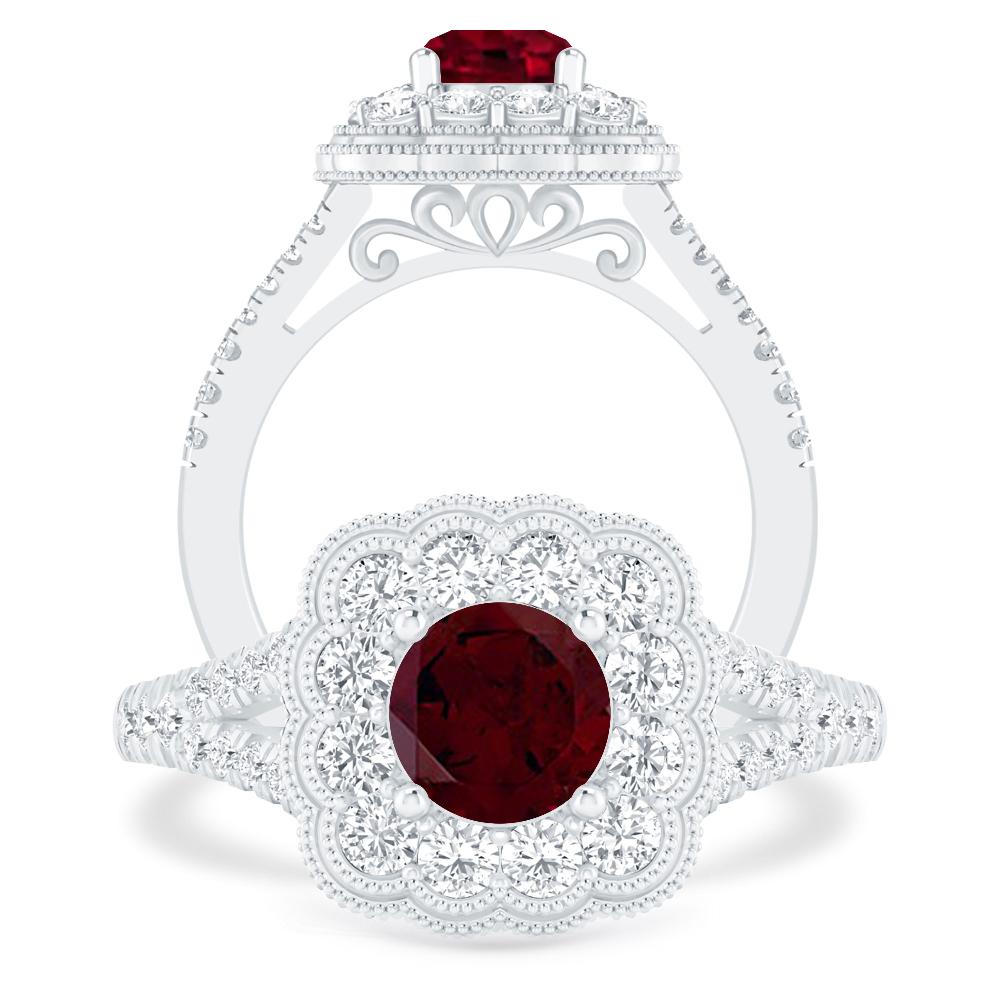 White Gold - Garnet