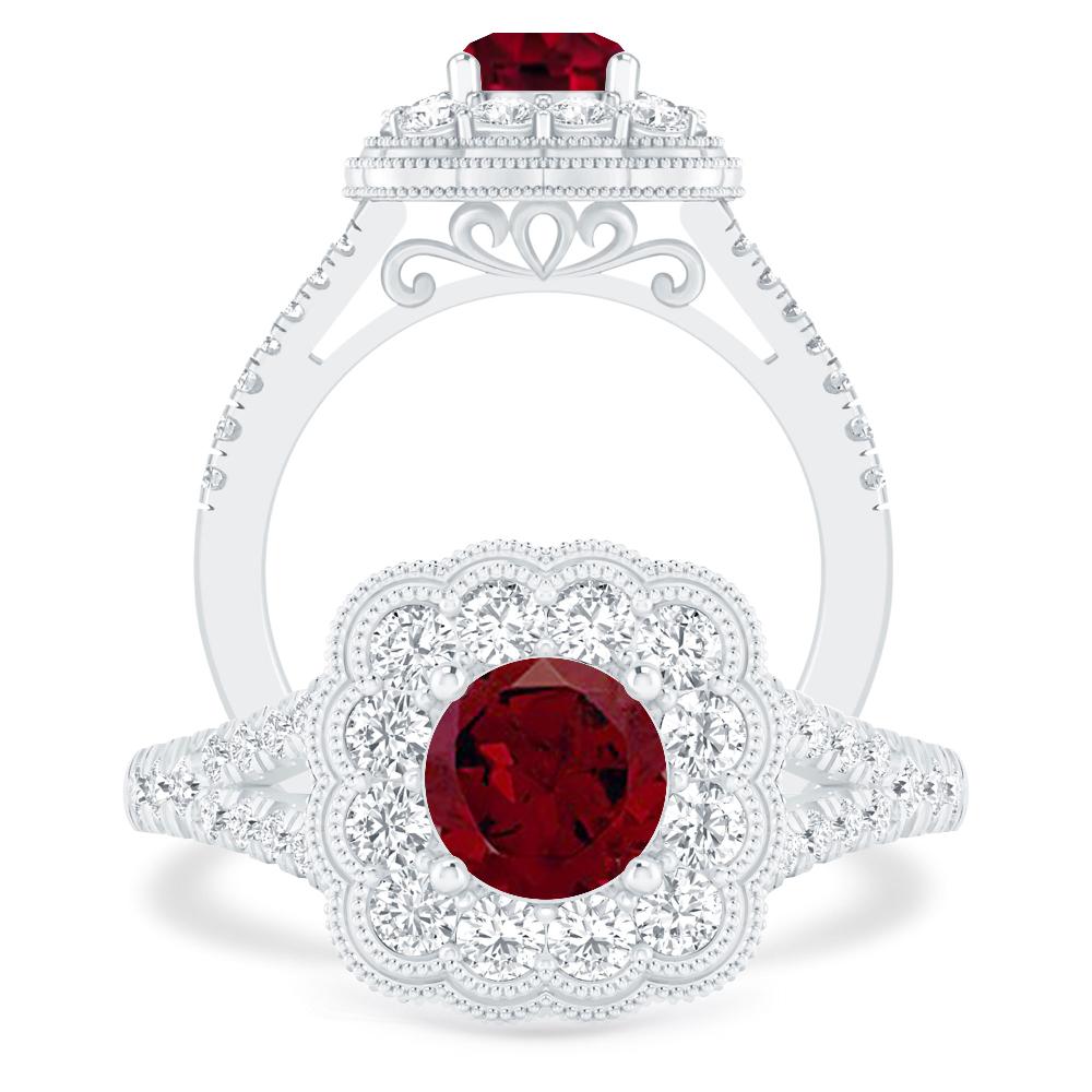 White Gold - Garnet