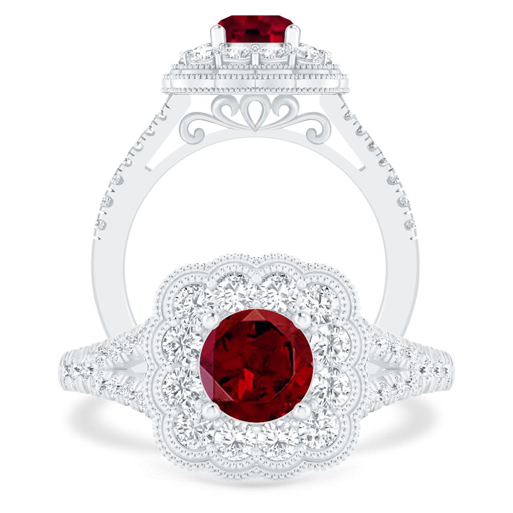 White Gold - Garnet