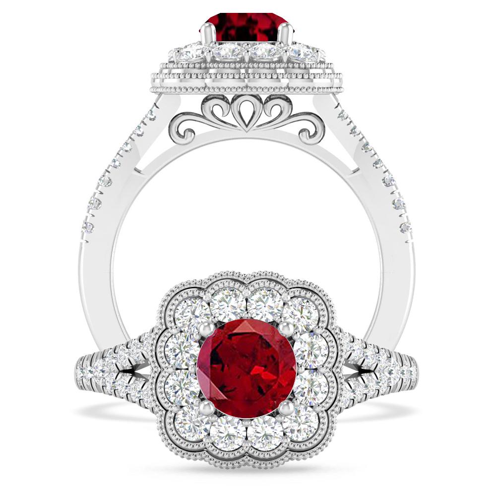 White Gold - Garnet