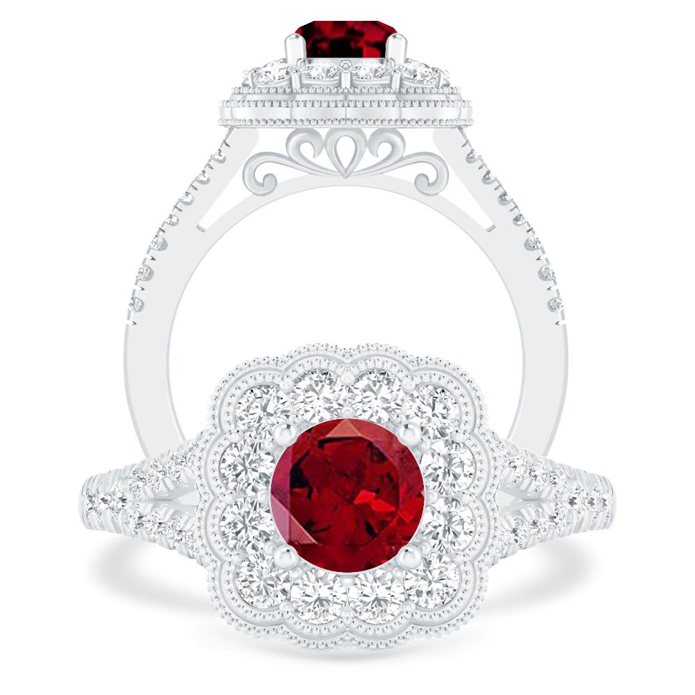 White Gold - Garnet