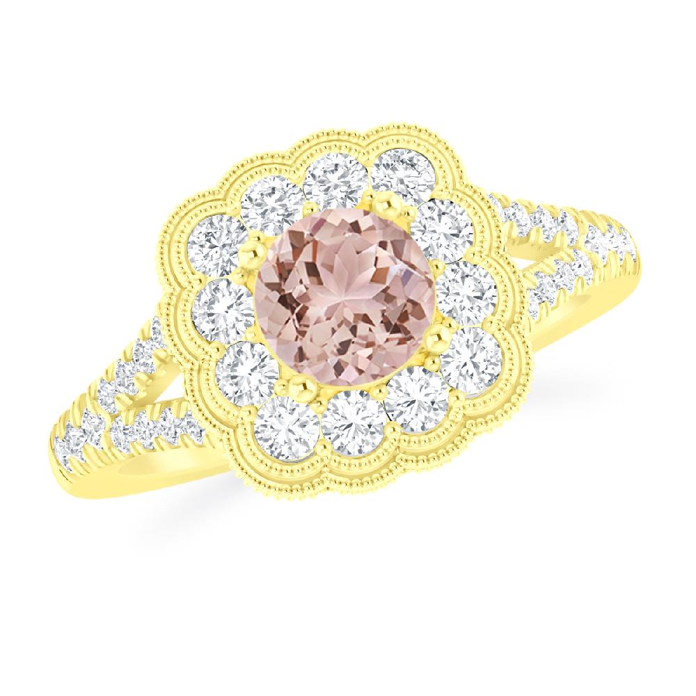 Yellow Gold - Morganite