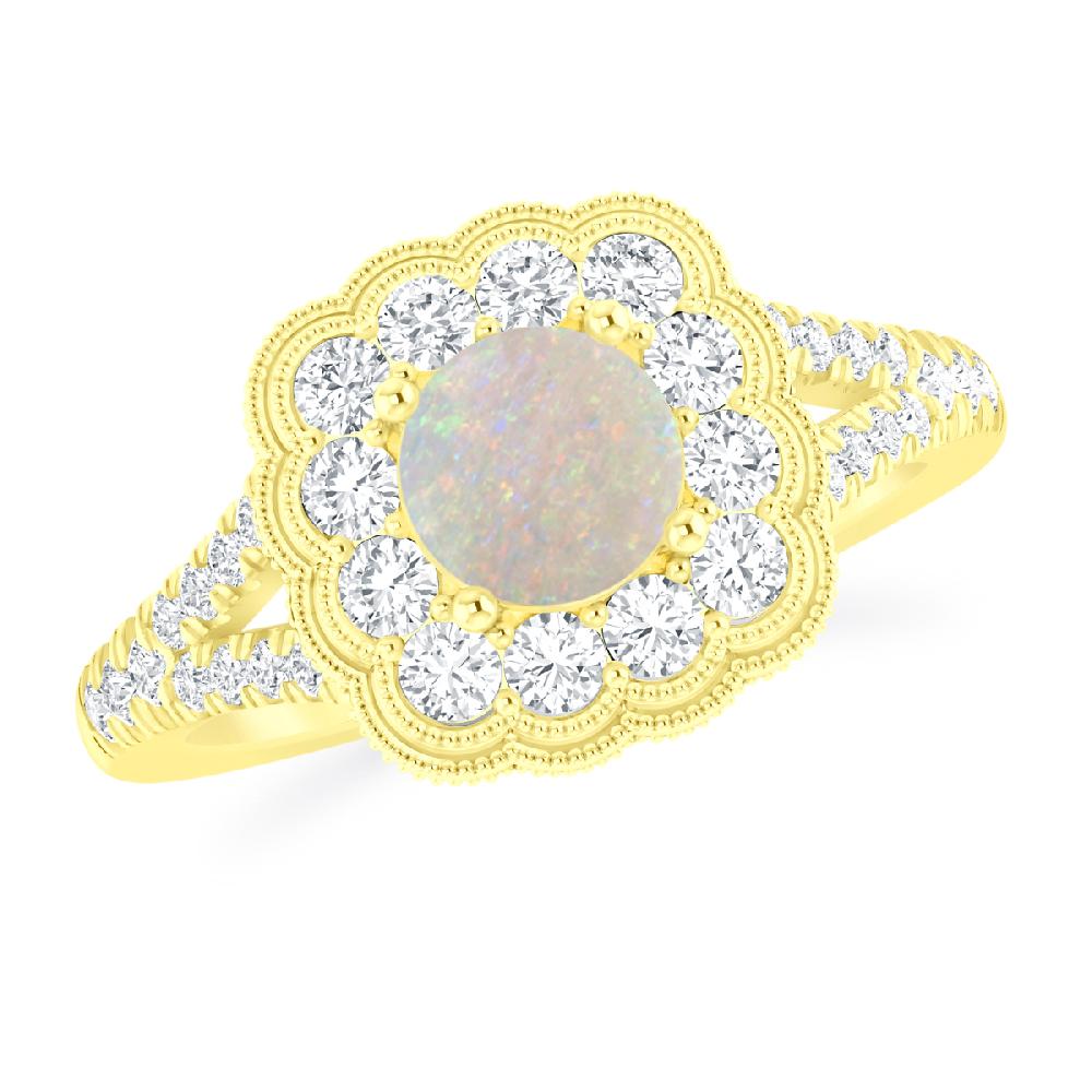 Yellow Gold - Opal