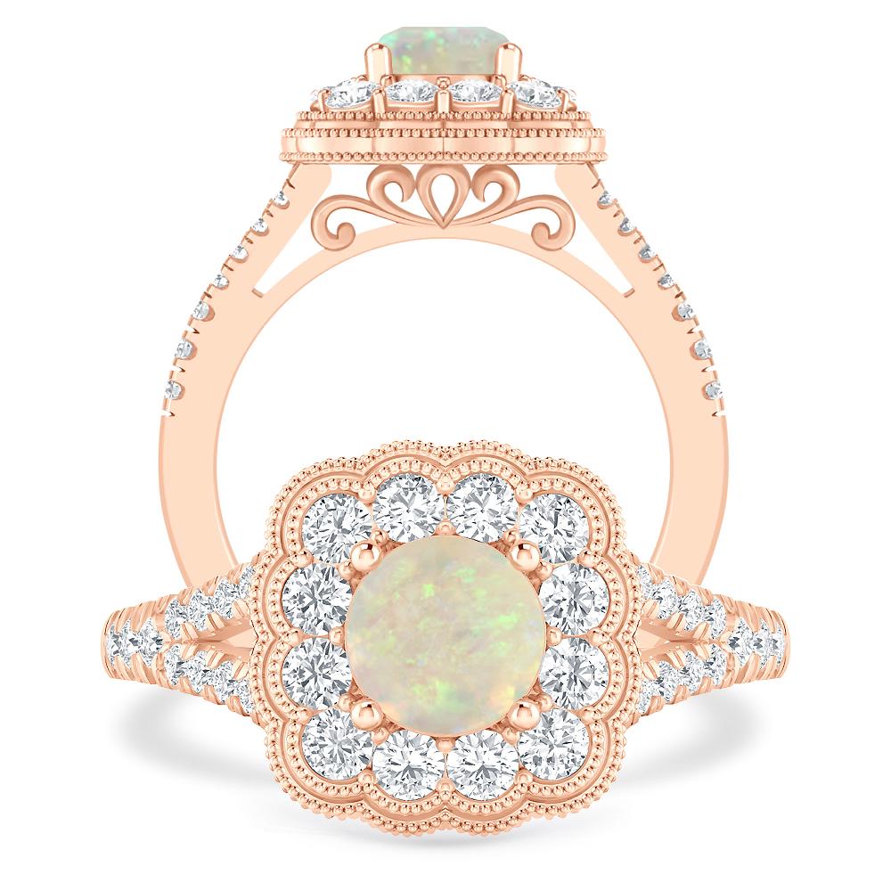 Rose Gold - Opal