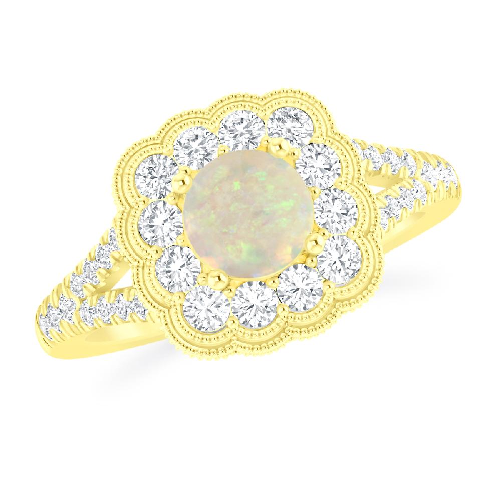 Yellow Gold - Opal