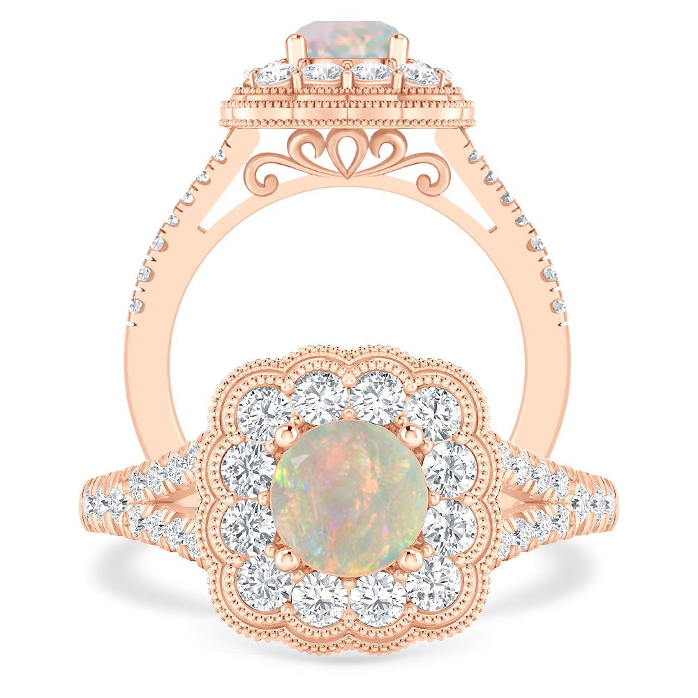 Rose Gold - Opal