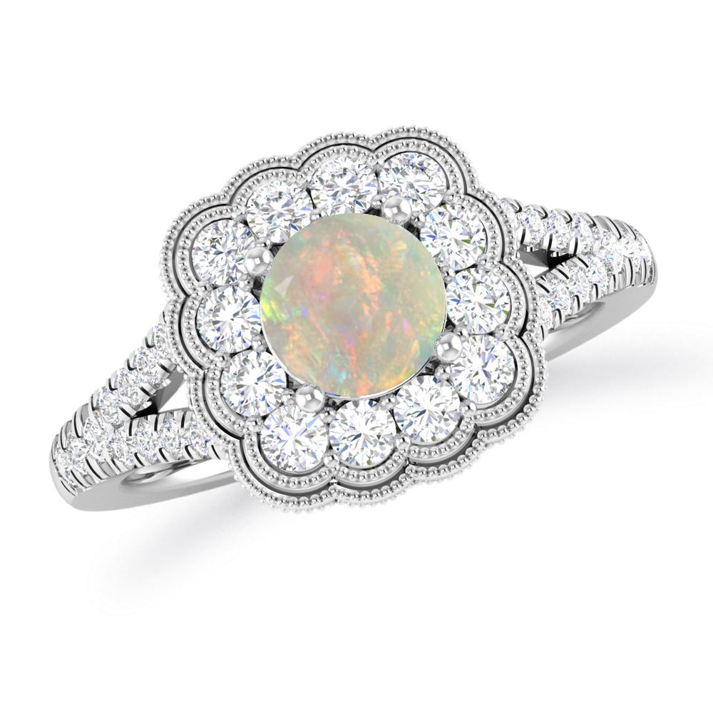 White Gold - Opal