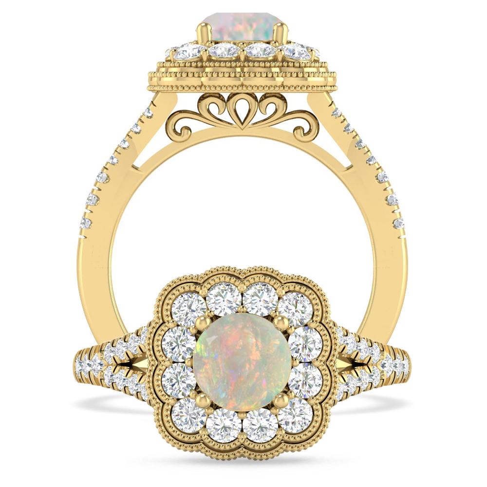 Yellow Gold - Opal