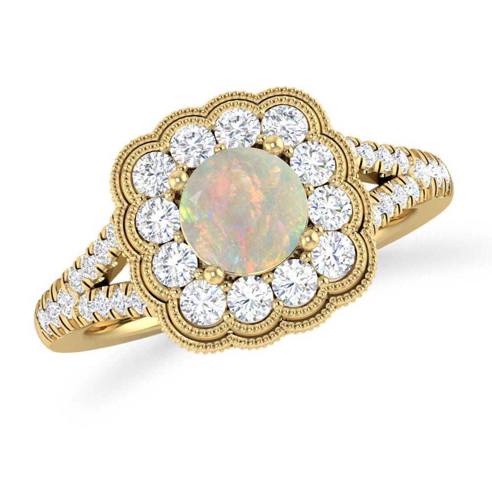 Yellow Gold - Opal