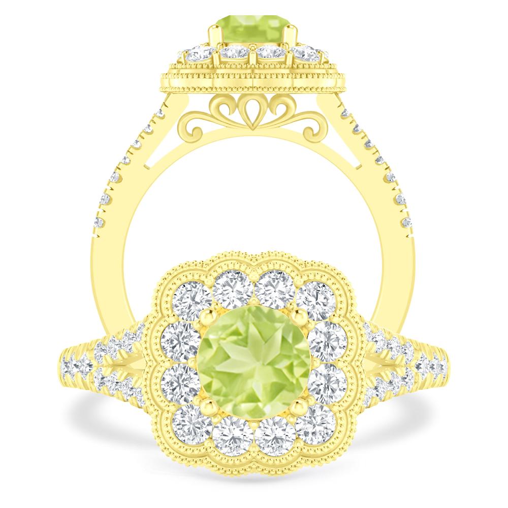 Yellow Gold - Peridot