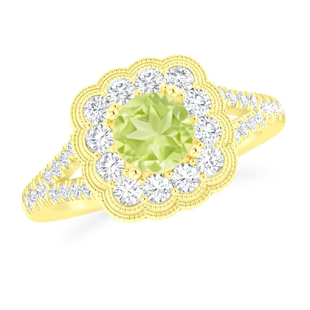 Yellow Gold - Peridot