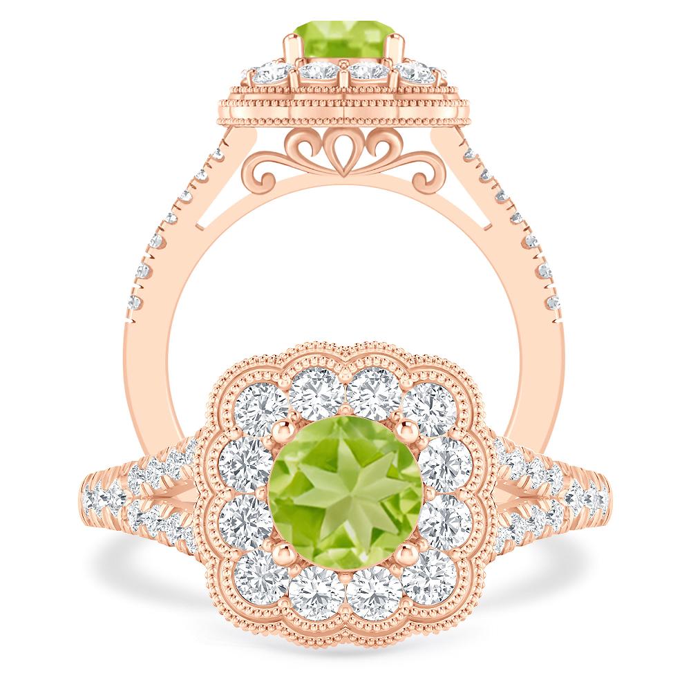 Rose Gold - Peridot