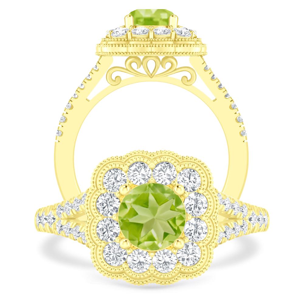 Yellow Gold - Peridot