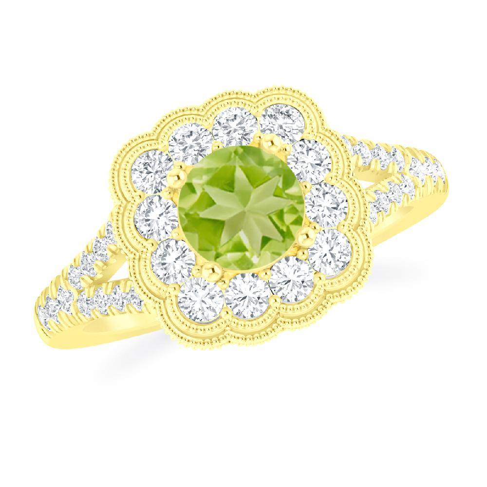 Yellow Gold - Peridot