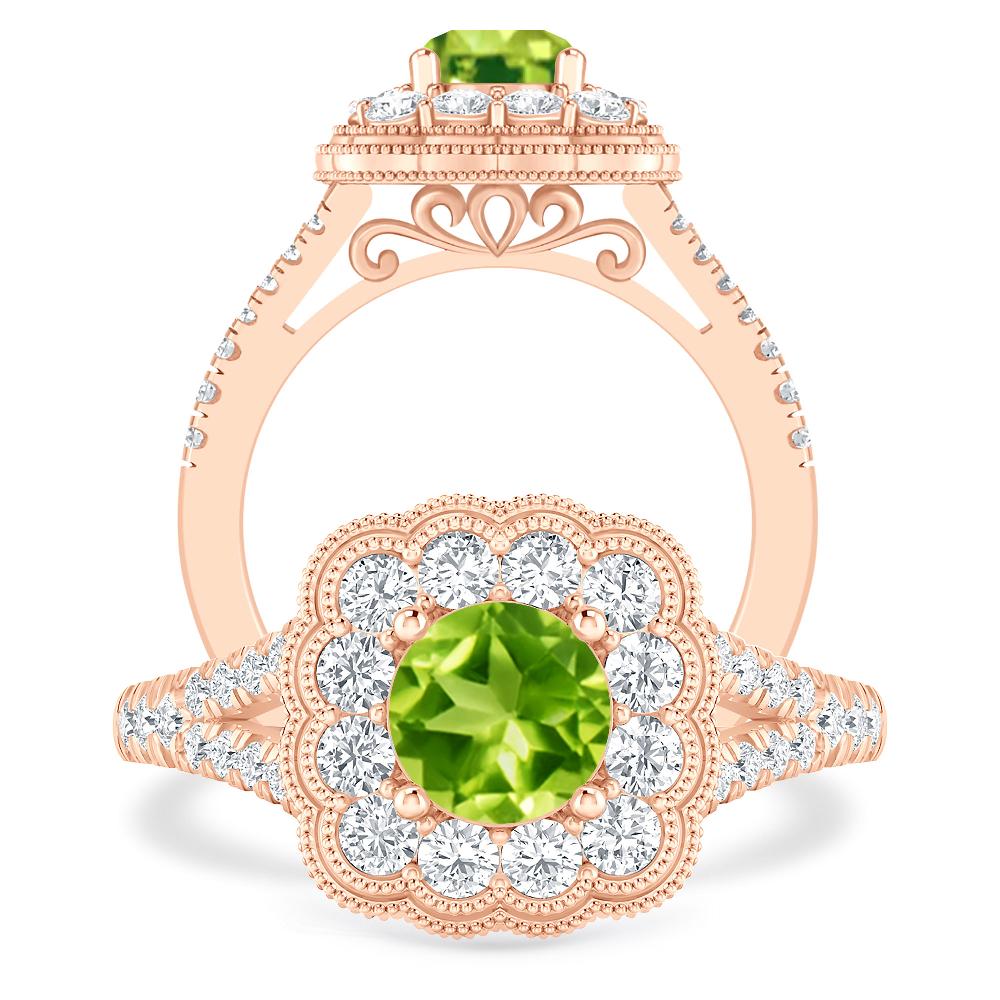 Rose Gold - Peridot