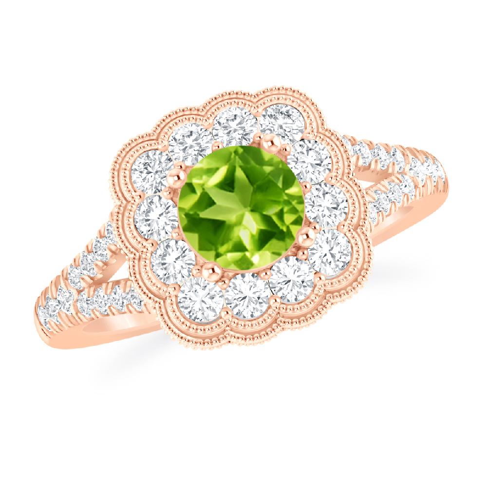 Rose Gold - Peridot