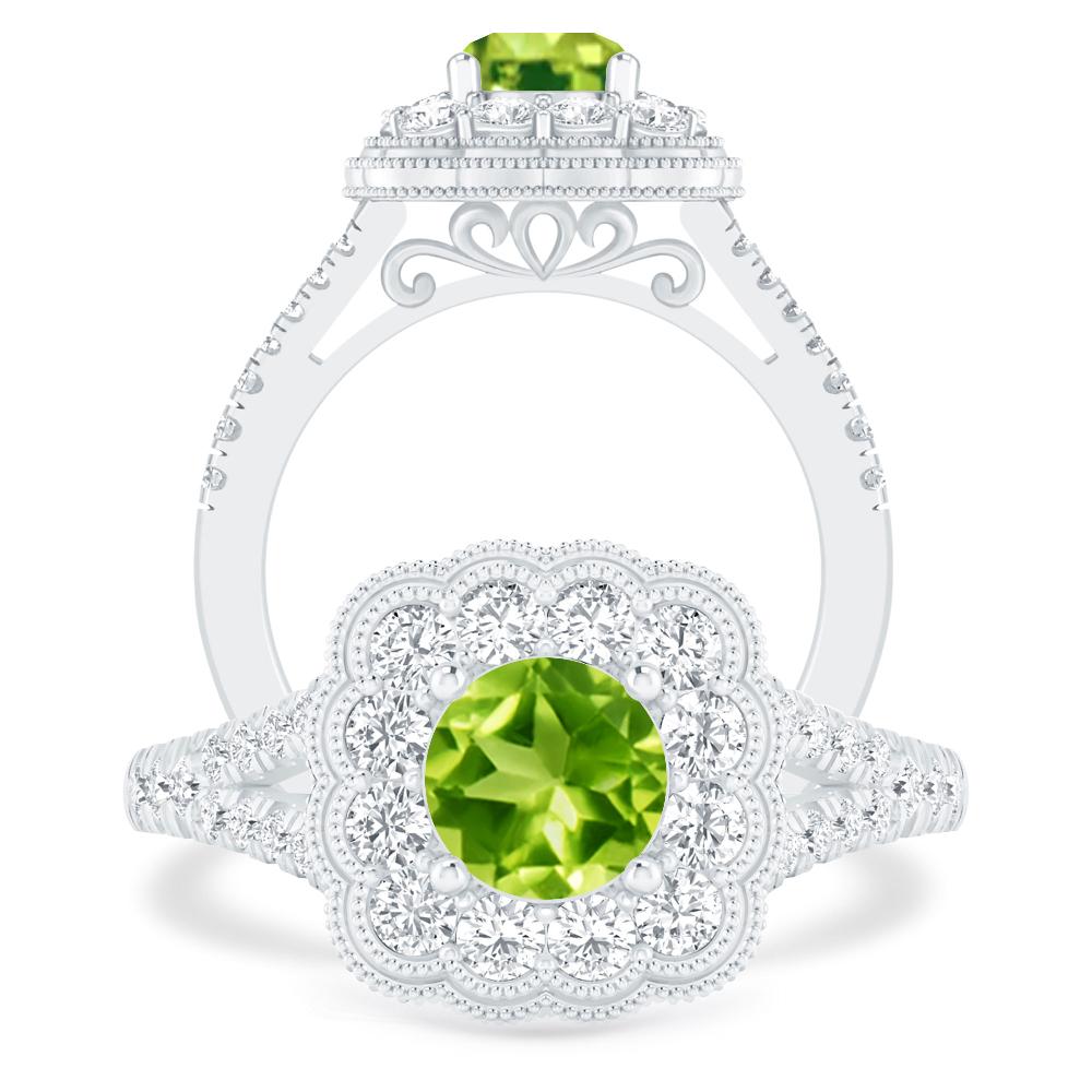 White Gold - Peridot