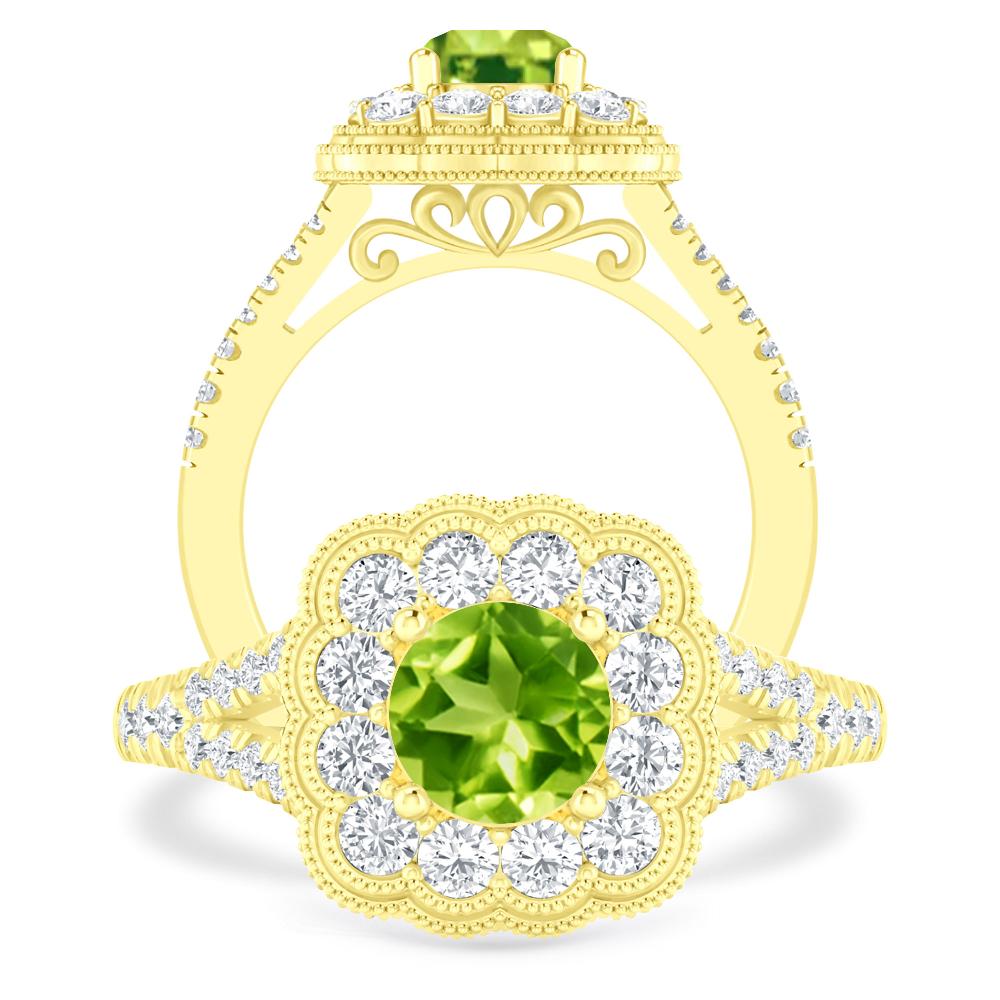 Yellow Gold - Peridot