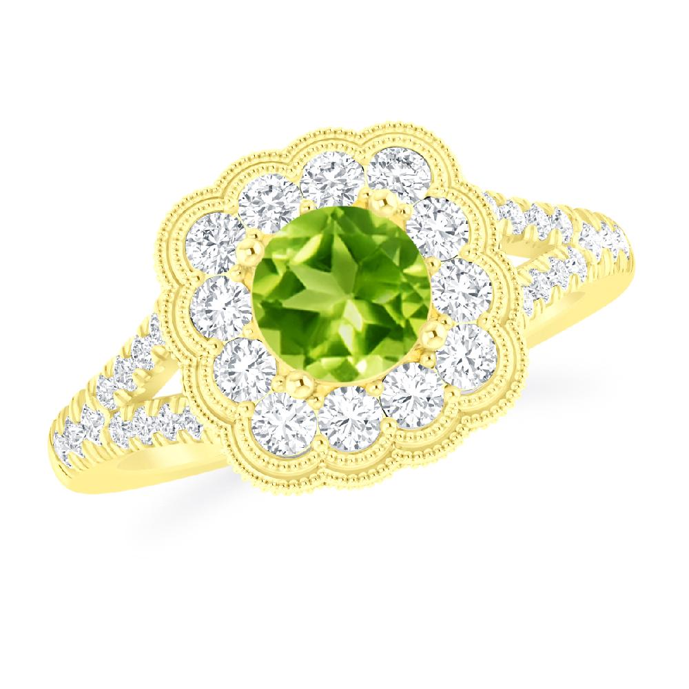 Yellow Gold - Peridot