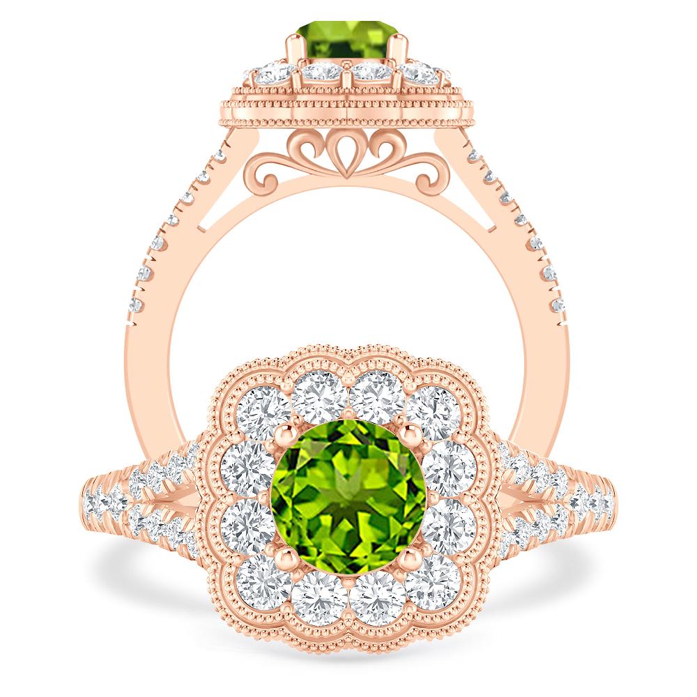 Rose Gold - Peridot