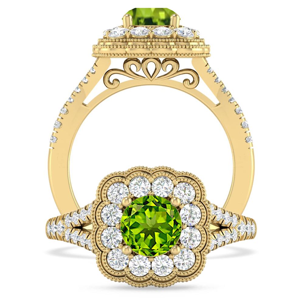 Yellow Gold - Peridot