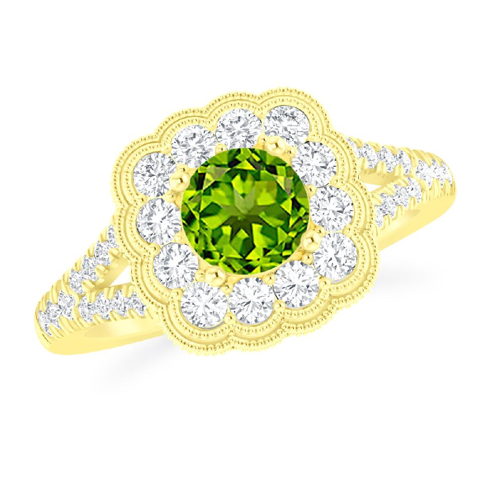 Yellow Gold - Peridot