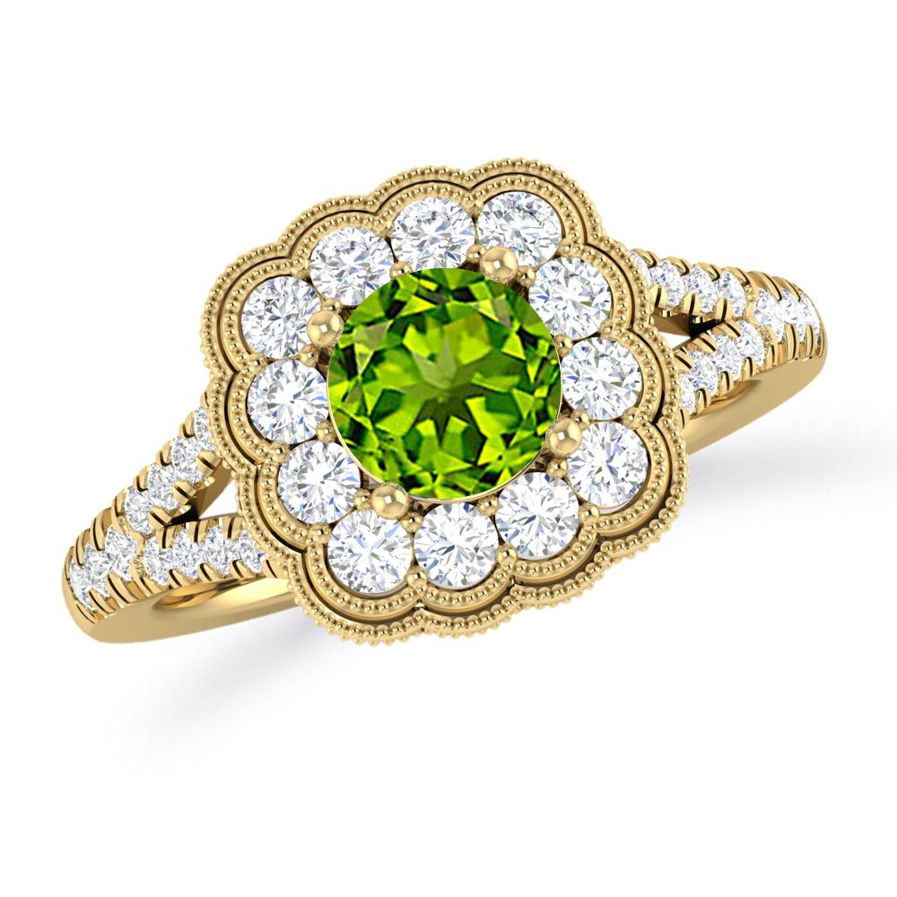 Yellow Gold - Peridot