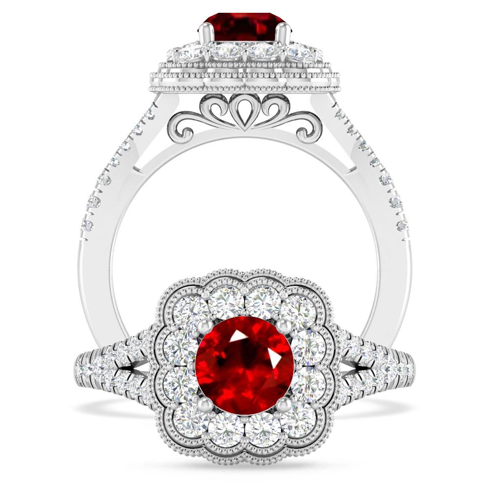 White Gold - Ruby