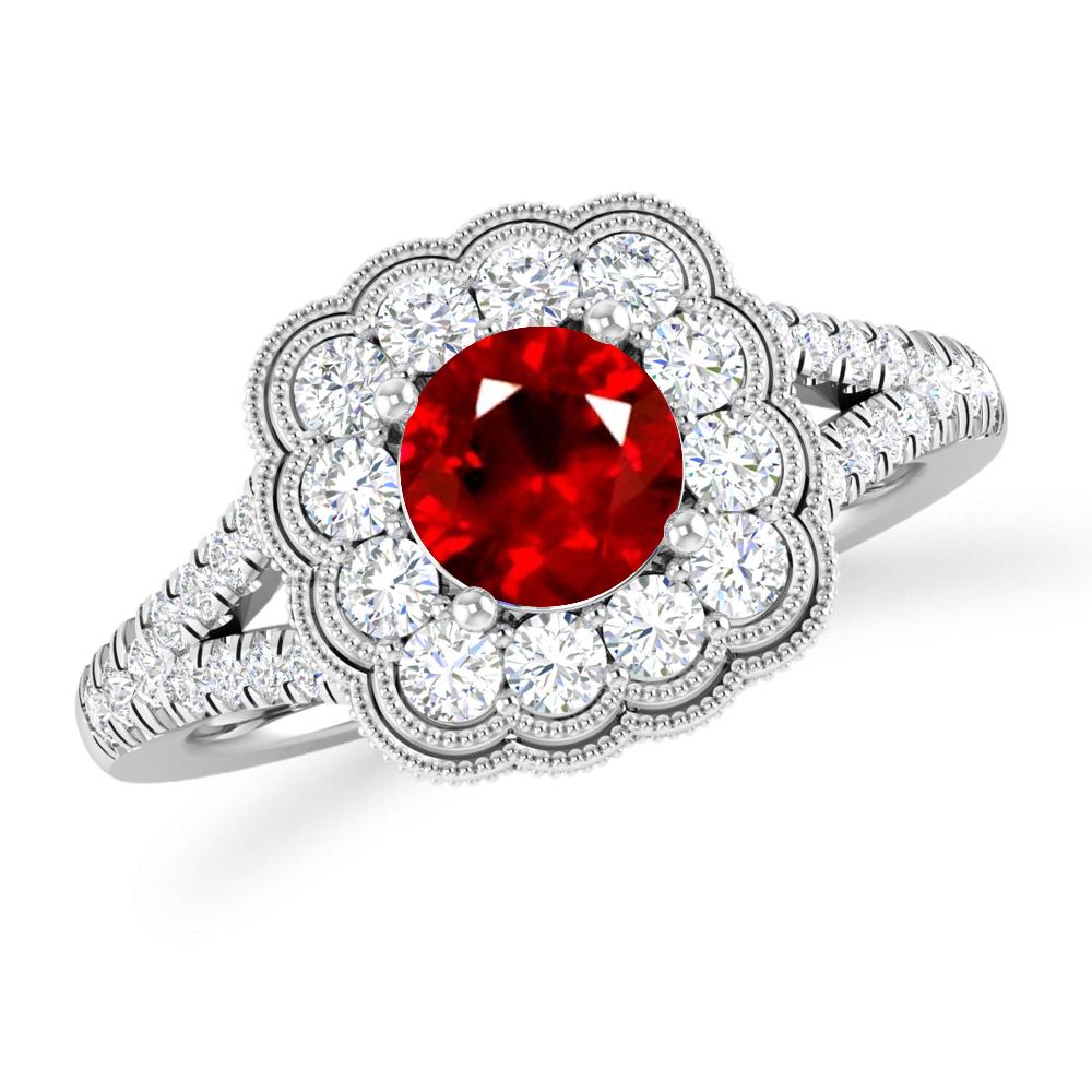 White Gold - Ruby