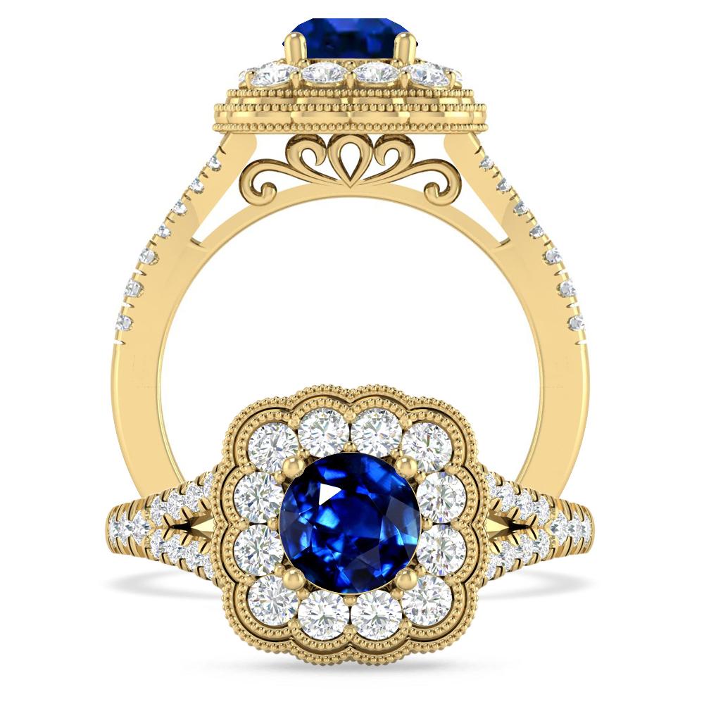 Yellow Gold - Sapphire