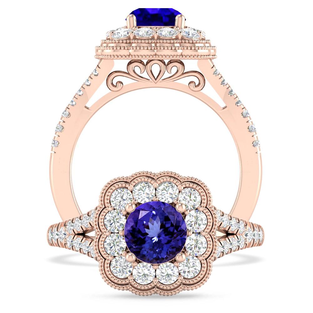 Rose Gold - Tanzanite