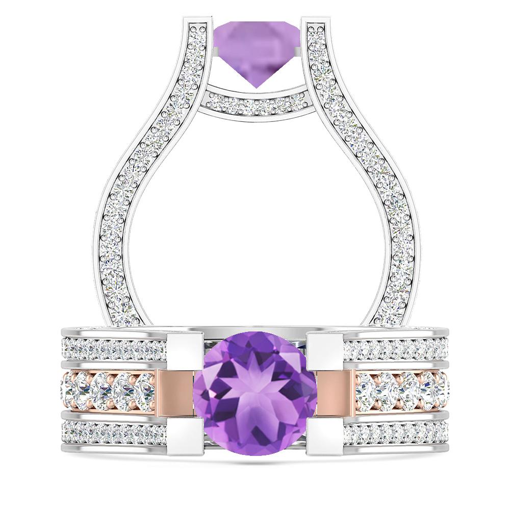 White Gold - Amethyst