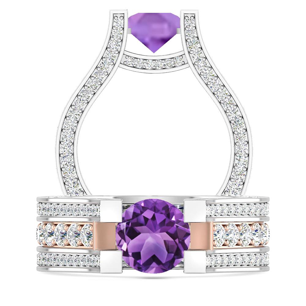 White Gold - Amethyst