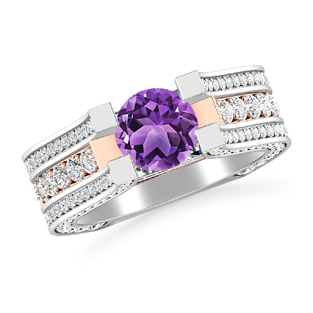 White Gold - Amethyst