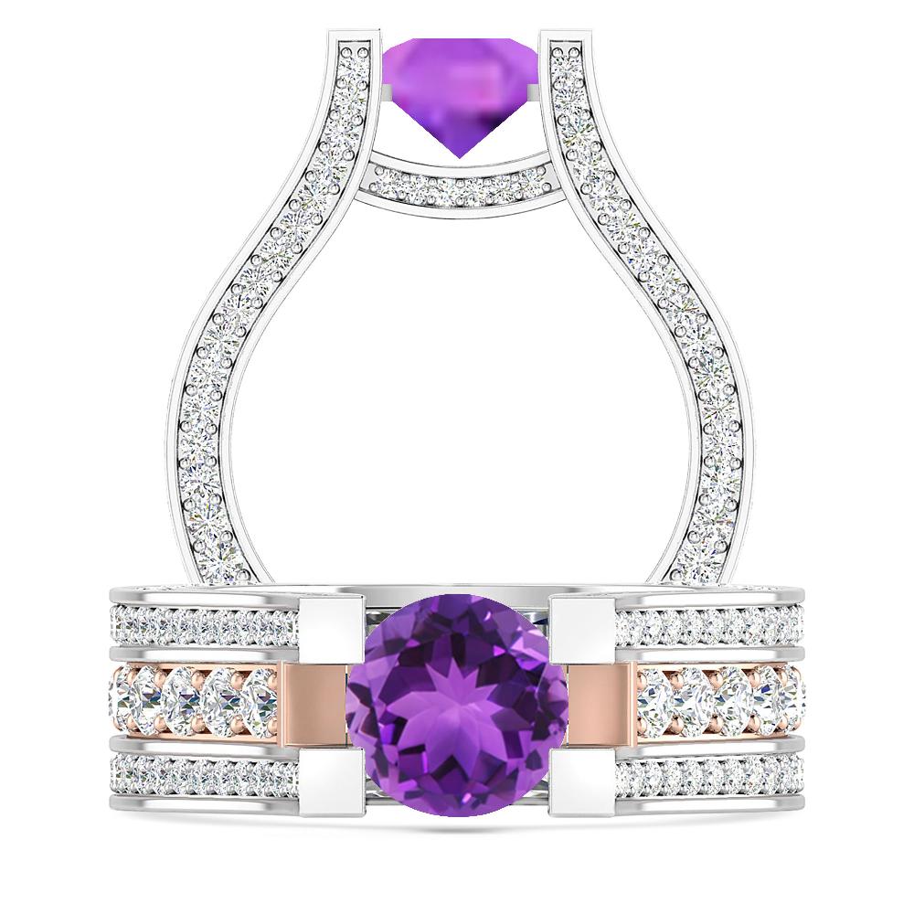 White Gold - Amethyst