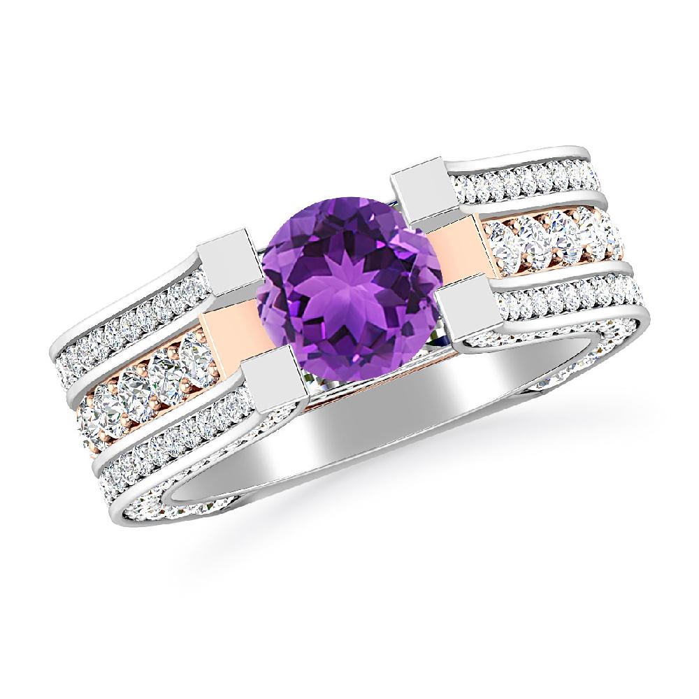 White Gold - Amethyst