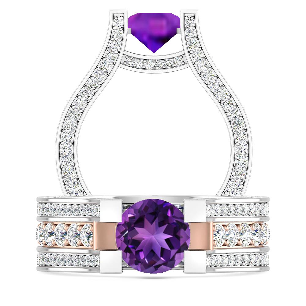 White Gold - Amethyst