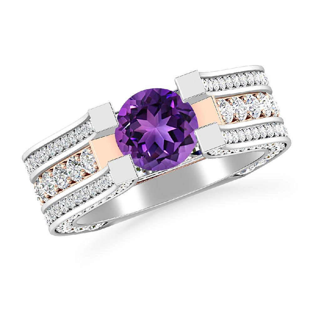 White Gold - Amethyst