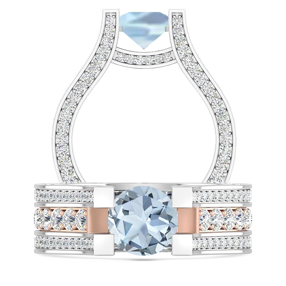 White Gold - Aquamarine