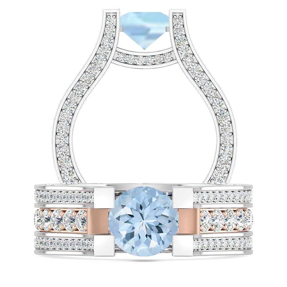 White Gold - Aquamarine