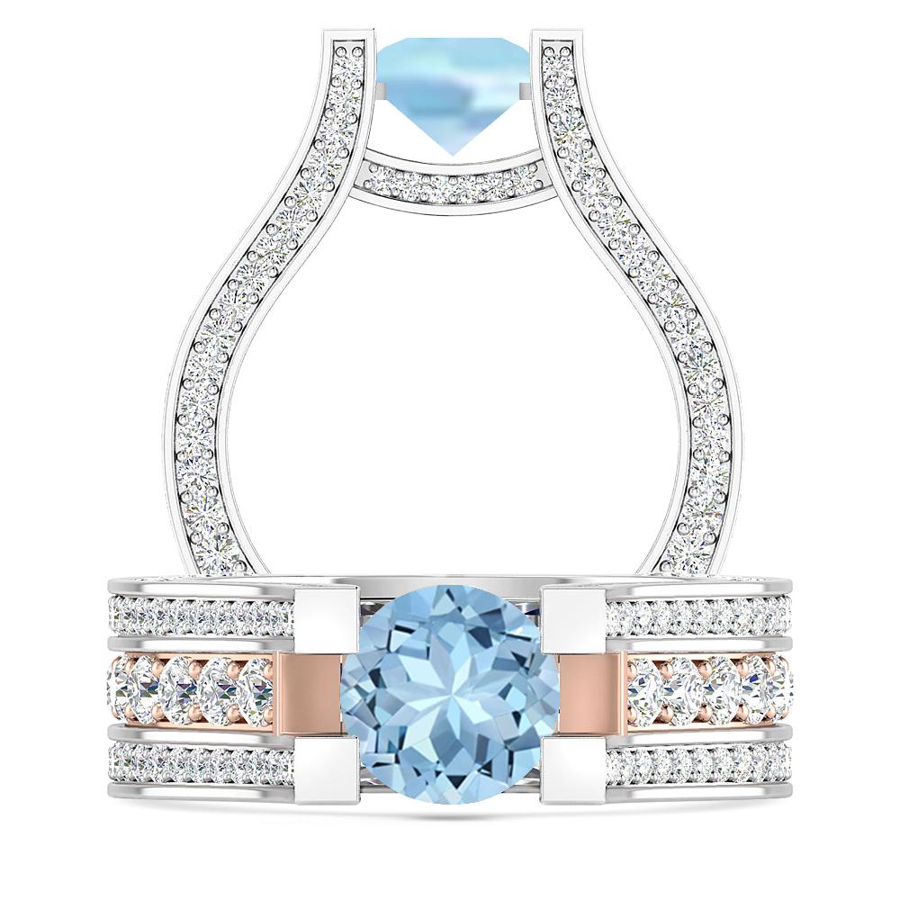 White Gold - Aquamarine