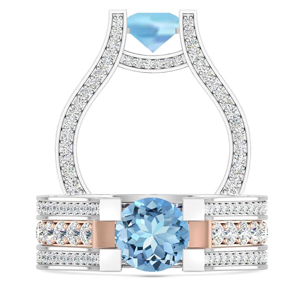 White Gold - Aquamarine