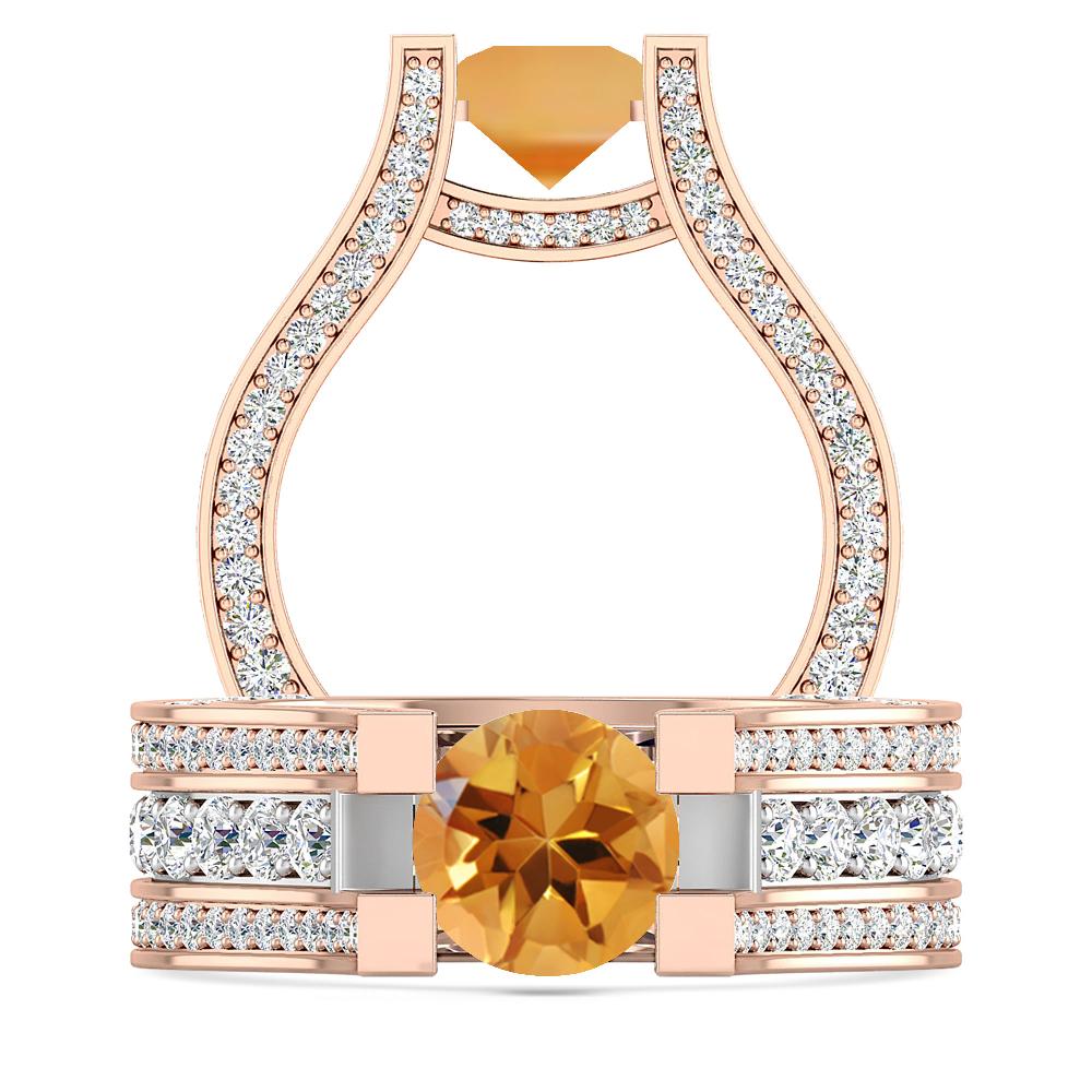 Rose Gold - Citrine