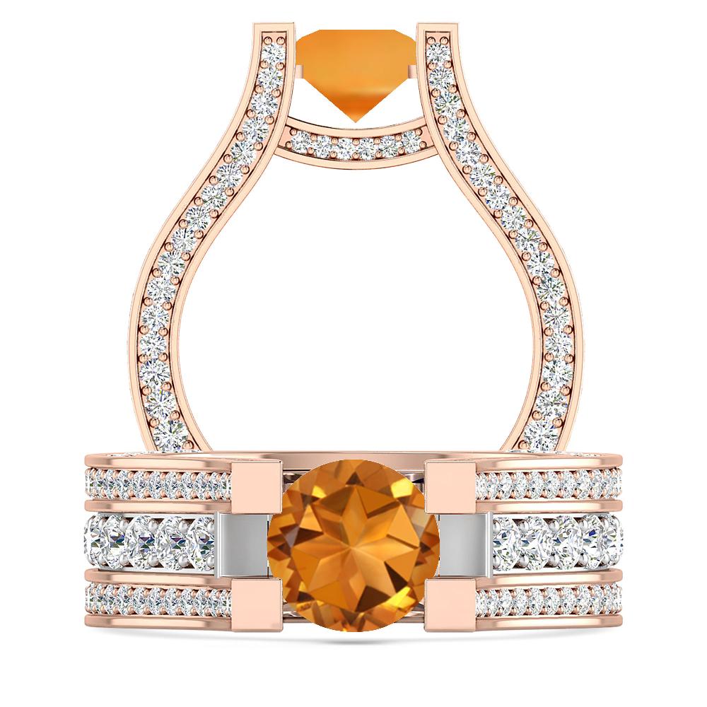 Rose Gold - Citrine